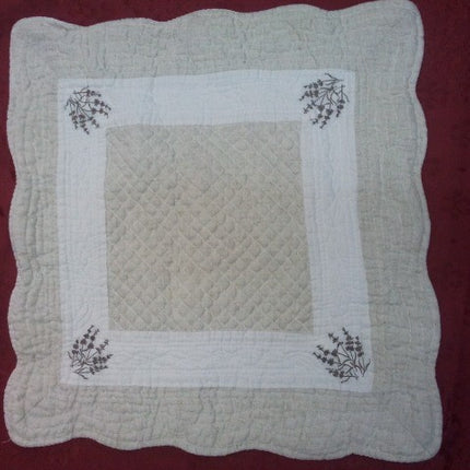 Housse de coussin boutis peaceland lavande 40cm/40cm