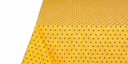 Nappe tradition jaune all over coton enduit 3m50 x 1m50