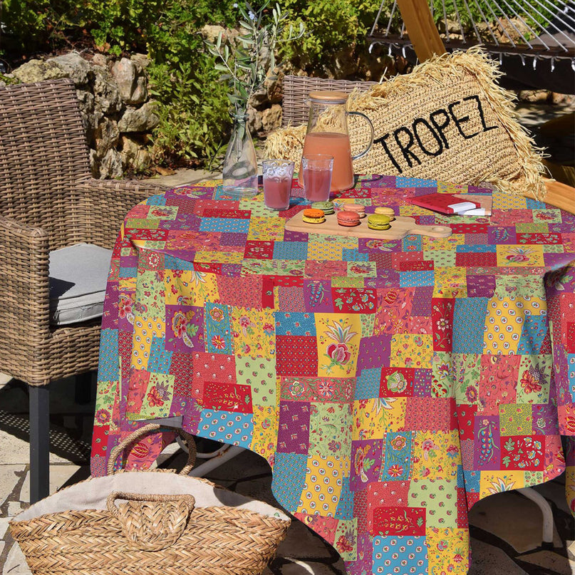 Nappe Divali Patch rectangulaire coton enduit plastifiée 2m50 x 1m55