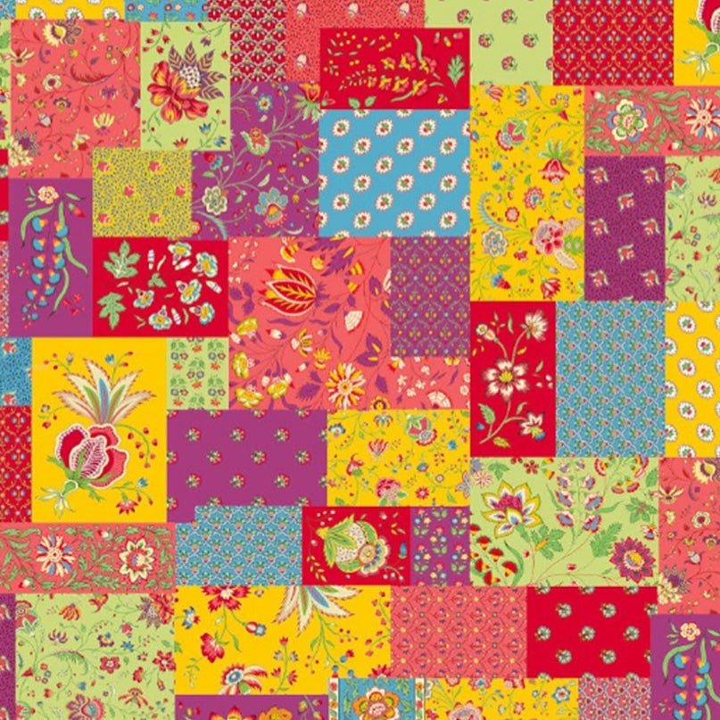 Nappe Divali Patch rectangulaire coton enduit plastifiée 2m50 x 1m55