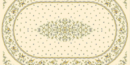 Nappe Faïence de Moustiers Bleu 2m50/1m60