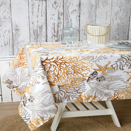 Nappe Quiberon jaune coton polyester enduit plastifiée 3m x 1m50