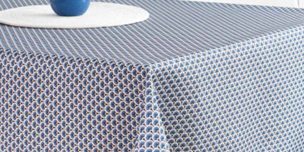 Nappe ovale 2m40 x 1m50 ref 2009 bleu Anti tache et infroissable