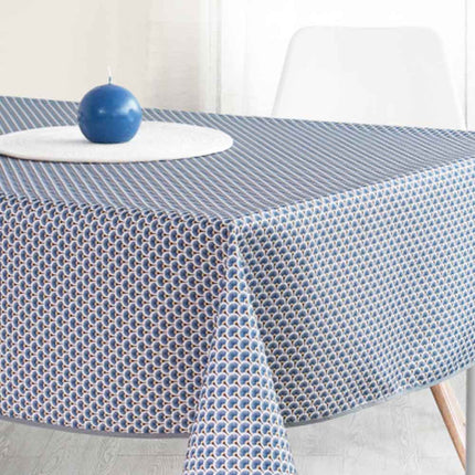 Nappe ovale 2m40 x 1m50 ref 2009 bleu Anti tache et infroissable