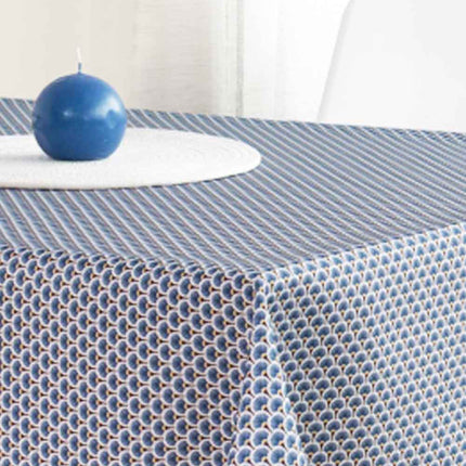 Nappe ovale 2m40 x 1m50 ref 2009 bleu Anti tache et infroissable