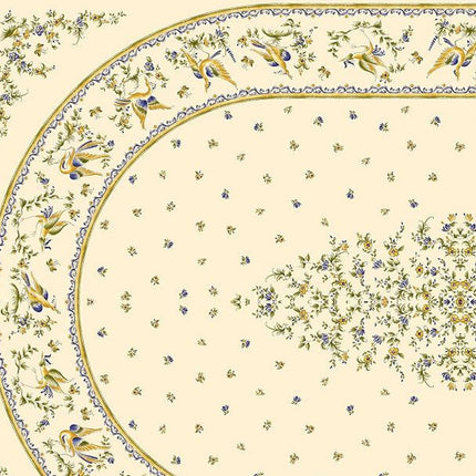 Nappe Faïence de Moustiers Bleu 2m50/1m60