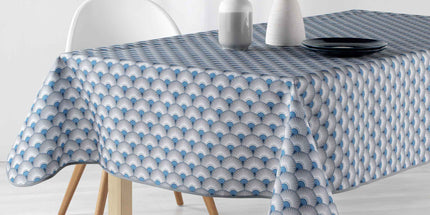 Nappe carrée 1m80 x 1m80 Référence 2008 V 12 Bleu Anti tache et infroissable