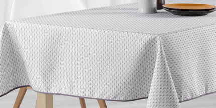 Nappe carrée provençale 1m80 x 1m80 réf 2009 V4 gris Anti tache et infroissable