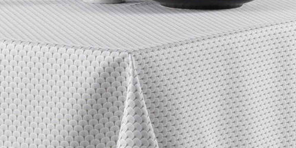 Nappe carrée provençale 1m80 x 1m80 réf 2009 V4 gris Anti tache et infroissable
