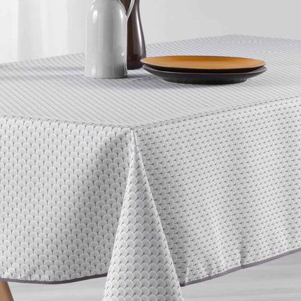 Nappe carrée provençale 1m80 x 1m80 réf 2009 V4 gris Anti tache et infroissable