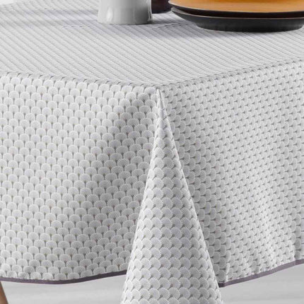 Nappe carrée provençale 1m80 x 1m80 réf 2009 V4 gris Anti tache et infroissable