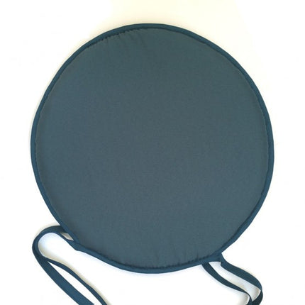 Coussin de chaise rond bleu marine