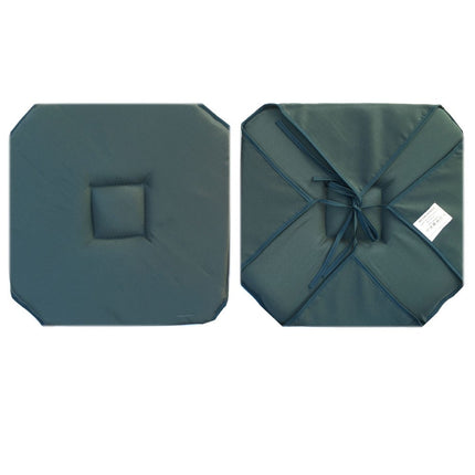 Coussin de chaise avec 4 rabats uni marine 40 cm x 40 cm