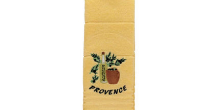 Essuie main rectangle en éponge Tissage Jacquard brodé huile d'olive jaune 50 cm X 70 cm Qualité Premium