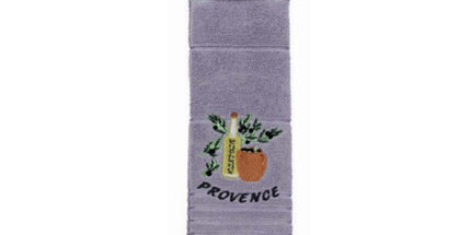 Essuie main rectangle en éponge Tissage Jacquard brodé huile d'olive gris Qualité Premium 50 cm x 70 cm