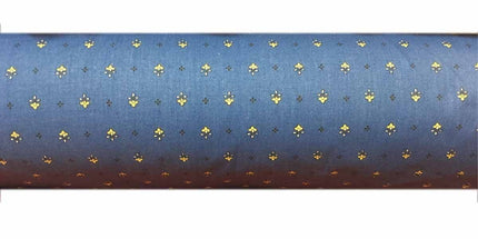 Tissu au mètre coton provençale vence Bleu Jaune all over largeur 140 cm