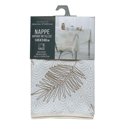 Nappe rectangle 1m45 X 1m20  SUNNY GOLD Anti tache et infroissable