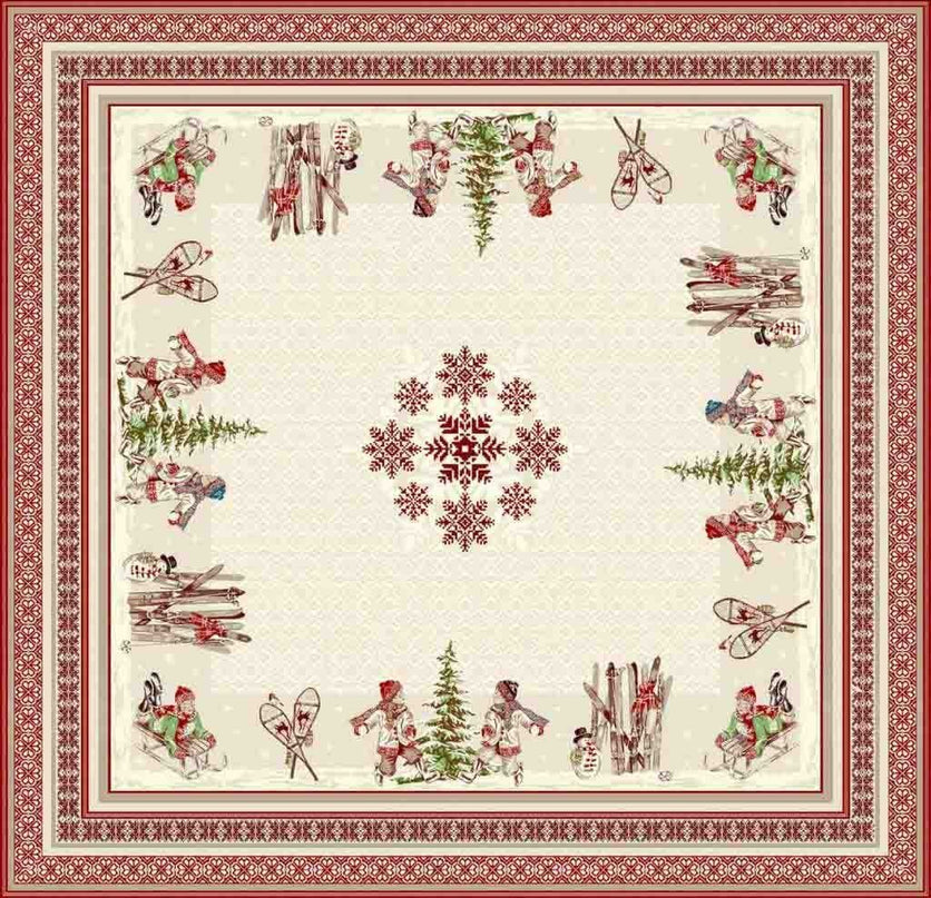 Nappe Plaid carré lugeur 1m45/1m45