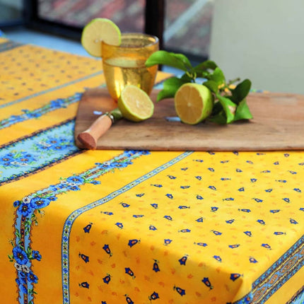 Nappe coton tradition jaune 2m50/1m55