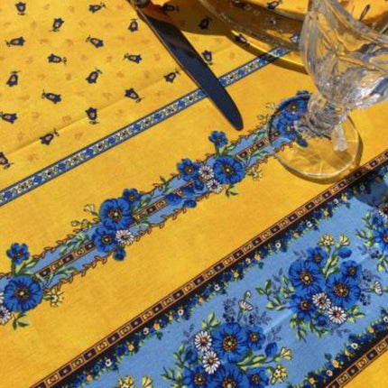 Nappe coton tradition jaune 3m/1m55