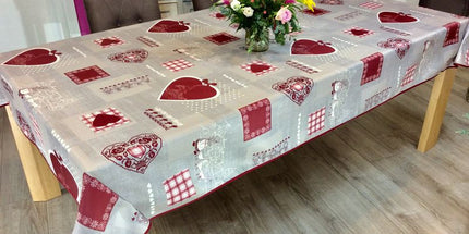 Nappe rectangle mon Alsace 240 cm x 150 cm polyester anti tache infroissable