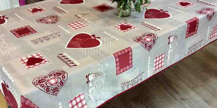 Nappe rectangle mon Alsace 240 cm x 150 cm polyester anti tache infroissable