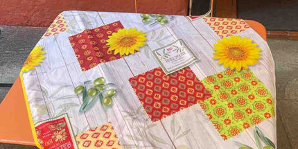 Nappe rectangle provençale cuisine provençale 240 cm x 150 cm polyester Antitache et infroissable