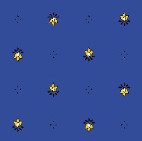 Nappe Exclusif Bleu Jaune. 2 m50 x 1 m60