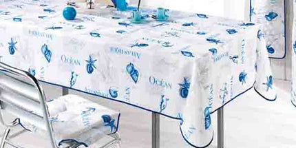 Nappe rectangle littoral antitache infroissable polyester 2m x 1m50