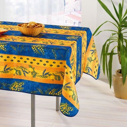 Nappe mimosa lavande citron bleu 3m50/1m60 anti tache et infroissable