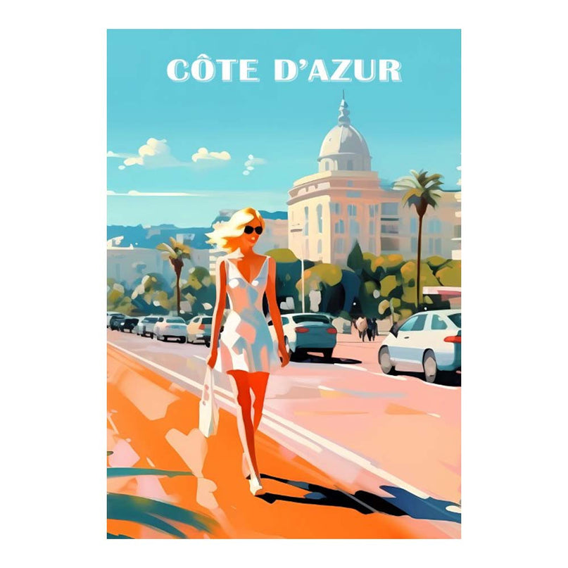 Torchon rectangle coton COTE D'AZUR 50cm x 70cm
