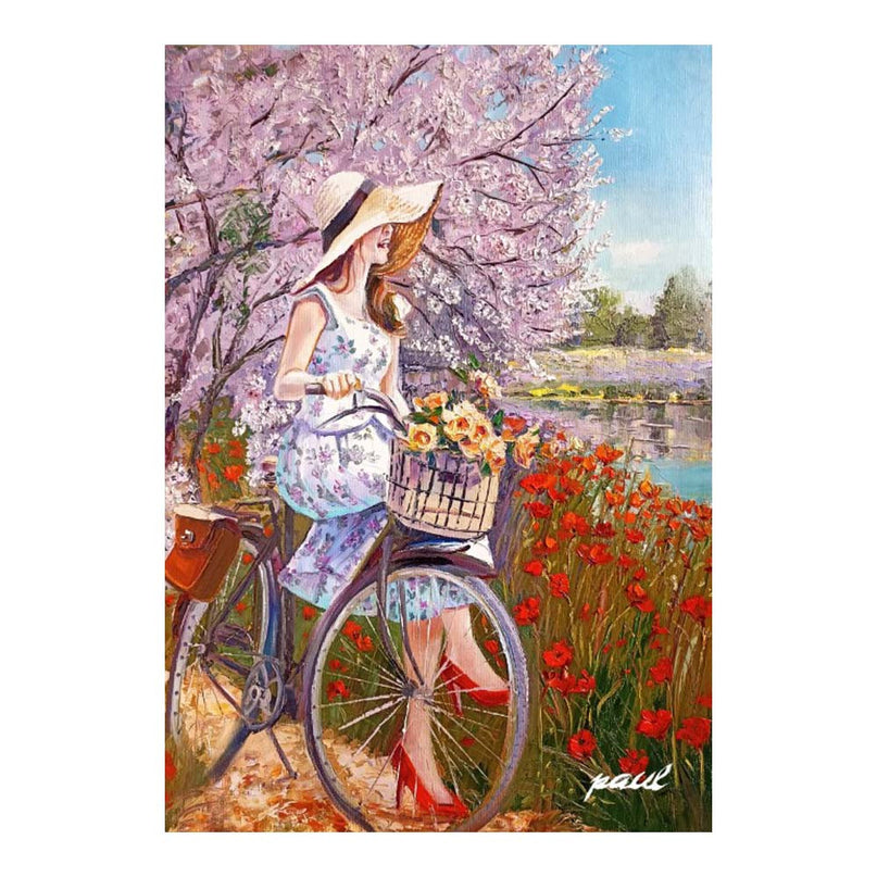 Torchon rectangle coton PAULETTE COQUELICOT 50cm x 70cm