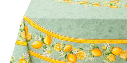 Nappe coton citron vert  2m50/1m55