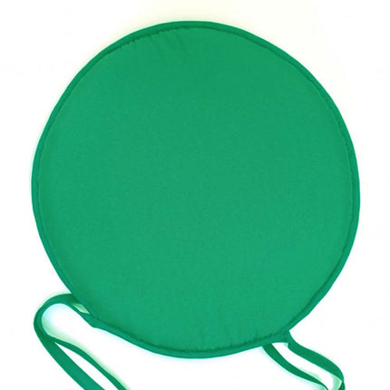 Coussin de chaise nelson rond uni vert canard 40 cm