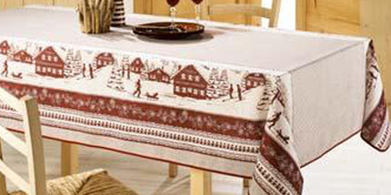 Nappe rectangle polyester Tignes 3m x 1m50 antitache et infroissable