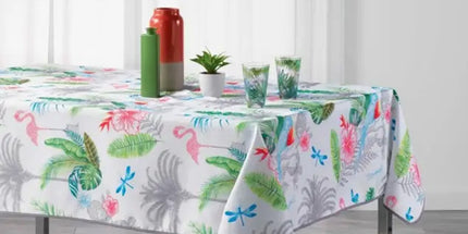 Nappe rectangle polyester Paradizio blanc 1m50 x 1m20 antitache et infroissable