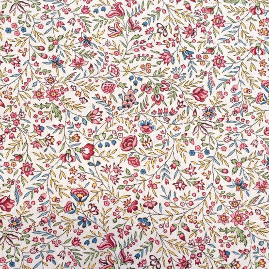 Nappe rectangle coton Beaucaire indienne rose all over 2m x 1m55