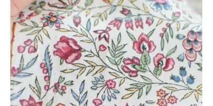 Nappe rectangle coton Beaucaire indienne rose all over 2m x 1m55