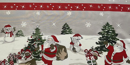 Nappe Papa Noël rectangle polyester Anti tache Infroissable 2m40 x 1m50