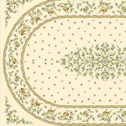 Nappe Faïence de Moustiers Rose 2m50/1m60