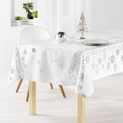 Nappe de NOEL Blanche Référence 2012 Anti tache Infroissable 2m40 x 1m50