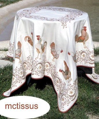 Nappe Plaid carré Chanteclair 1m45/1m45