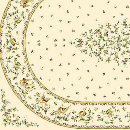 Nappe Faïence de Moustiers Rose 2m50/1m60