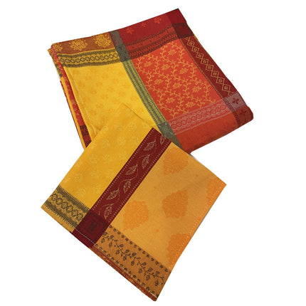 Serviette de table coton jacquard Téflon valescure rouge 42 cm x 42 cm