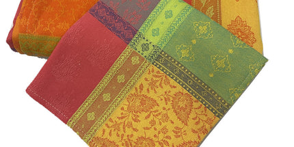 Serviette de table coton jacquard Téflon valescure multicolore 42 cm x 42 cm