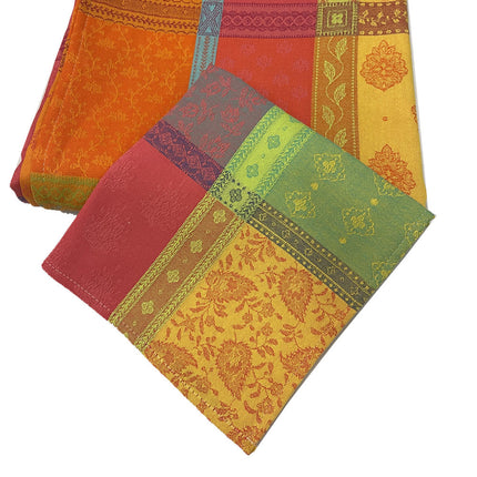 Serviette de table coton jacquard Téflon valescure multicolore 42 cm x 42 cm