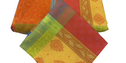 Serviette de table coton jacquard Téflon valescure multicolore 42 cm x 42 cm