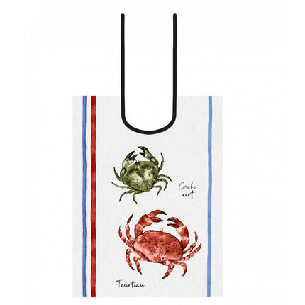 BAVOIR RESTAURANT CRABE OCEAN ECRU COTON ADULTE 45 cm X 60 cm