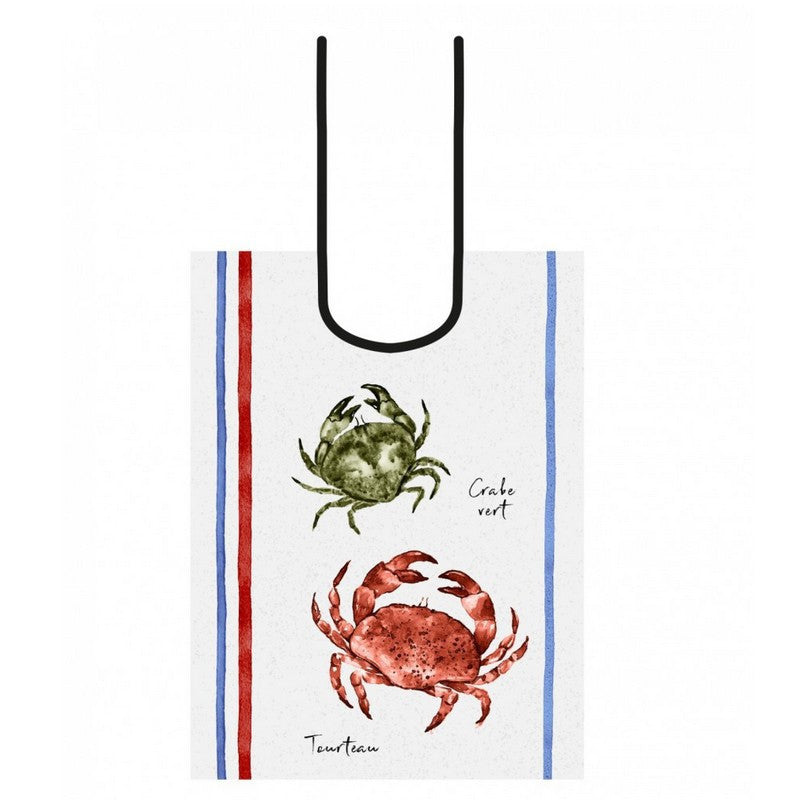 BAVOIR RESTAURANT CRABE OCEAN ECRU COTON ADULTE 45 cm X 60 cm