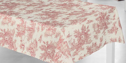 Tissu au mètre Toile de jouy Pastorale écru R Coton Bachette largeur 280 cm